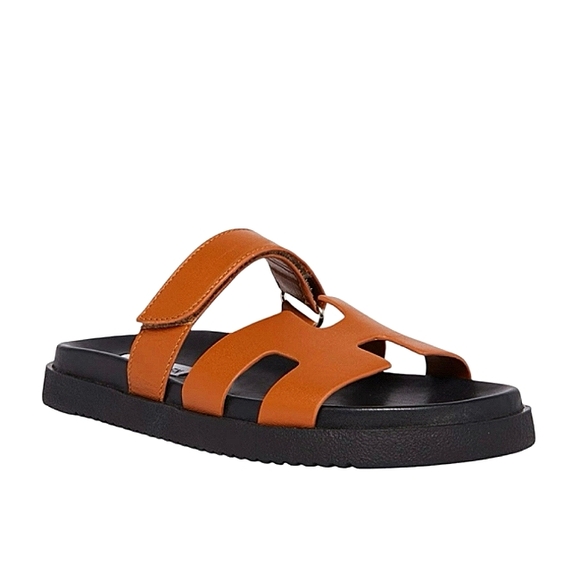 New w/Box Steve Madden Mayven Genuine Leather Platform Sandals 7.5 - Picture 2 of 7